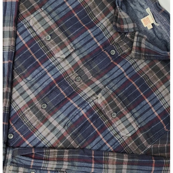 Carbon 2 Cobalt Other - Carbon 2 Cobalt Flannel Shirt Long Sleeve Mens Large Multicolor Plaid Cotton EUC